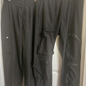 Galaxy By Harvic Black Women's Cargo Pants with Multiple Pockets